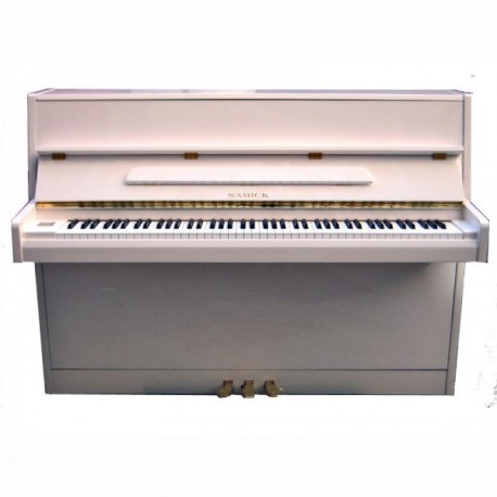 PIANO DROIT SAMICK JS-042 blanc Brillant 108cm