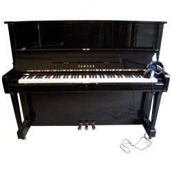 Piano Droit Yamaha UX1 Silent Korg Noir brillant 121cm