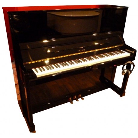 Piano Droit Petrof 125M1 Silent Noir brillant 