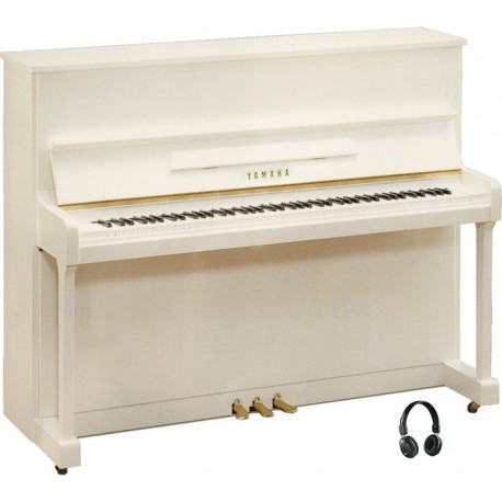 PIANO DROIT YAMAHA b3 SILENT 121cm Blanc Brillant