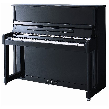 PIANO DROIT WILH.STEINBERG P 121 Chrome/Noir Brillant 