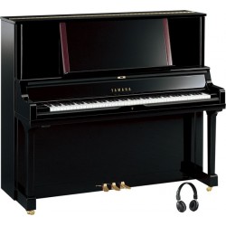 PIANO DROIT YAMAHA YUS 5 SILENT 131cm Noir brillant