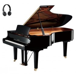 PIANO A QUEUE YAMAHA C7X SILENT 2m27 Noir Brillant 