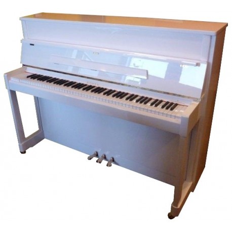 PIANO DROIT BOHEMIA Rhapsodie R 114 Blanc Poli