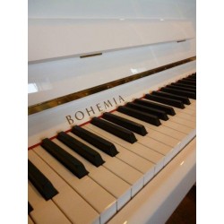 PIANO DROIT BOHEMIA Rhapsodie R 114 Blanc Poli