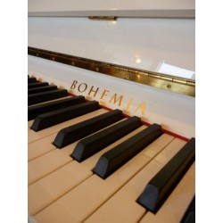 PIANO DROIT BOHEMIA Rhapsodie R 114 Blanc Poli