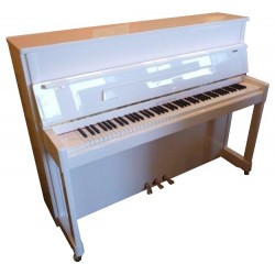 PIANO DROIT BOHEMIA Rhapsodie R 114 Blanc Poli