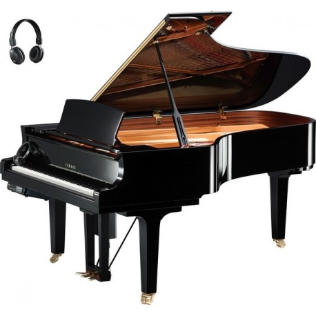 PIANO A QUEUE YAMAHA DISKLAVIER/SILENT DC7XE3 PRO 2m27 Noir Poli 