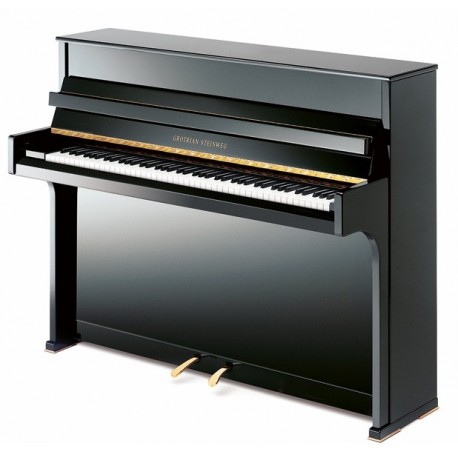 PIANO DROIT Grotrian-Steinweg Cristal 112 cm Noir Brillant 