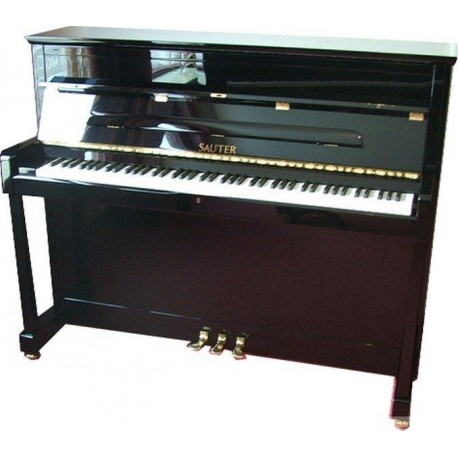 PIANO DROIT SAUTER Cosmo 116 Noir poli