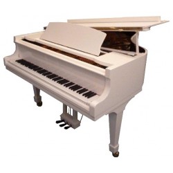 piano numérique de luxe brillant blanc neige