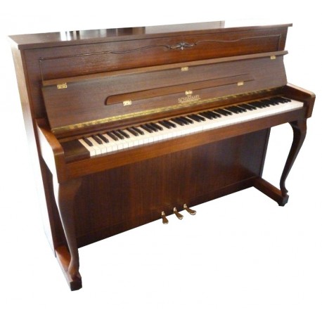 Piano Droit SCHIMMEL 110 Chippendale bois satiné