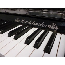 PIANO DROIT MENDELSSOHN 125 Diamant noir brillant/ronce de noyer