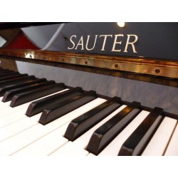 Piano Droit SAUTER 122 Domino Noir poli mécanique Renner R²