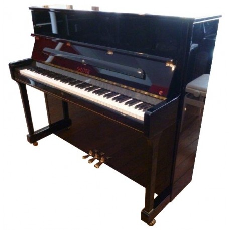 Piano Droit SAUTER 122 Domino Noir poli mécanique Renner R²