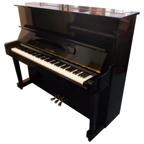 Piano Droit VICTOR V-102B Noir Poli 125cm