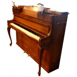 Piano Droit SCHIMMEL 112 Chippendale avec 2 lampes