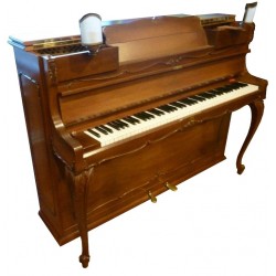 Piano Droit SCHIMMEL 112 Chippendale avec 2 lampes