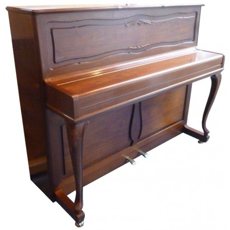 Piano Droit W.HOFFMANN H114 chippendale Noyer satiné