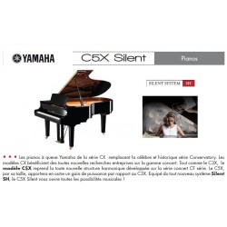 PIANO A QUEUE YAMAHA C5X SILENT 200 cm Noir brillant