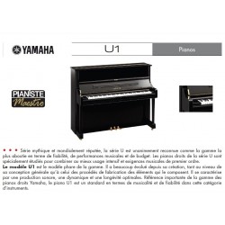 PIANO DROIT YAMAHA U1 121cm Noir Brillant