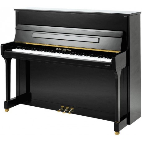 OCCASION Piano Droit C.BECHSTEIN Contur 118 Noir Poli