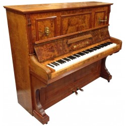 Piano Droit JULIUS PFAFFE bois marqueté 127cm