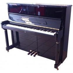PIANO DROIT WILH.STEINBERG P-125 E Noir Brillant/Laiton