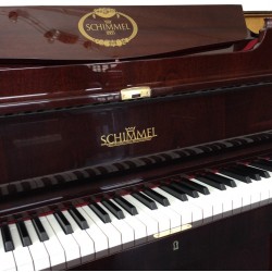 Piano Droit SCHIMMEL 112 Chippendale avec 2 lampes