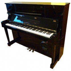 Piano Droit KAWAI KU-10 AT Anytime Noir Brillant 121cm