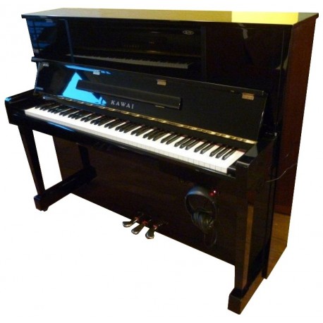 Piano Droit KAWAI KU-10 AT Anytime Noir Brillant 121cm