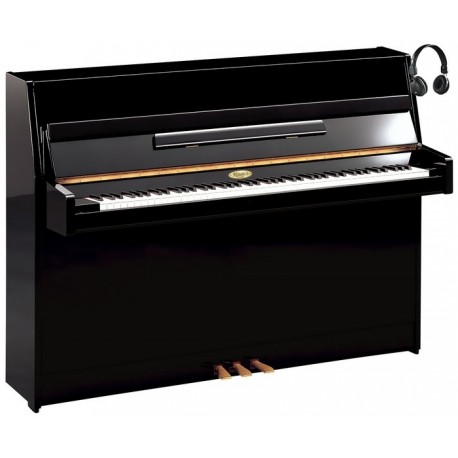 PIANO DROIT KEMBLE Cambridge CB12 SILENT SH 112 cm Noir brillant
