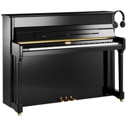 PIANO DROIT KEMBLE Concerto SILENT SH 114 cm Noir brillant