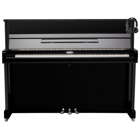 PIANO DROIT KEMBLE K113 SILENT SG2 Noir brillant et chrome