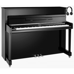 PIANO DROIT KEMBLE K113 SILENT SG2 Noir brillant et chrome