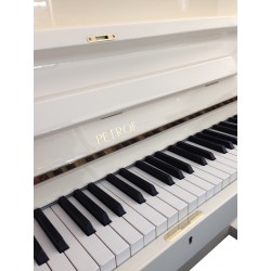 Piano Droit PETROF 118 P1 Blanc Poli