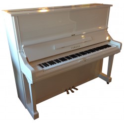 Piano Droit YAMAHA U3S Blanc brillant 131cm (avec pédale tonale)