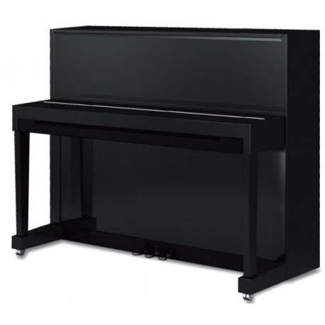 PIANO DROIT SAMICK 118 Harmonie Noir brillant / Chrome 1m18