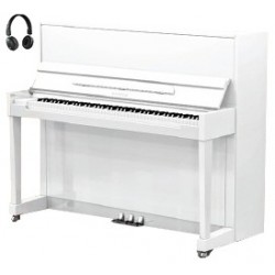 PIANO DROIT SAMICK JS-118 Harmonie DREAM Blanc perle Brillant 