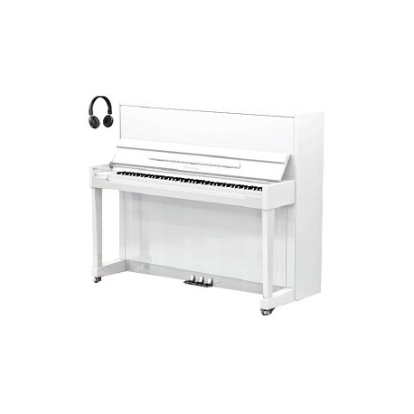 PIANO DROIT SAMICK JS-118 Harmonie DREAM Blanc perle Brillant 