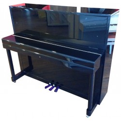 PIANO DROIT WILH.STEINBERG P-121 E Noir Brillant / Chrome