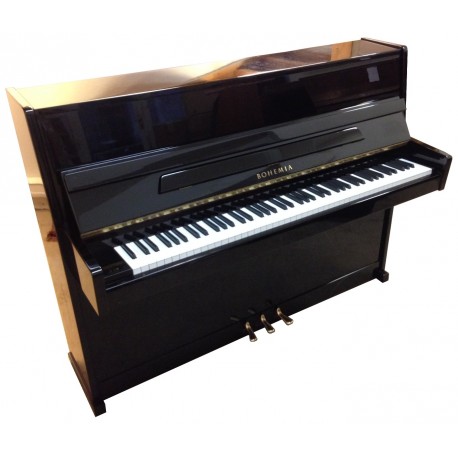 Piano Droit BOHEMIA Attractive Noir brillant 109cm