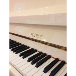 Piano Droit PETROF 118 Blanc brillant