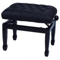 Banquette Piano Concert  simili cuir noir 