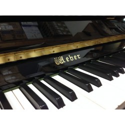 Piano Droit WEBER 109  Noir brillant