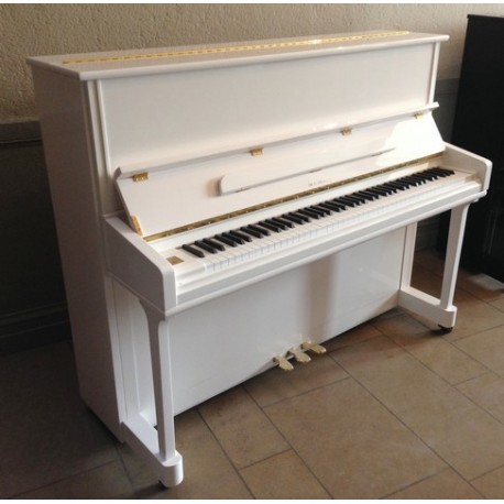 PIANO DROIT SAMICK JS-121 MD Blanc Brillant/PRIX nous consulter