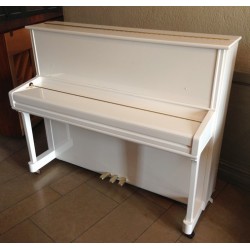 PIANO DROIT SAMICK JS-121 MD Blanc Brillant