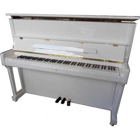 PIANO DROIT WILH.STEINBERG P-118 Blanc Brillant