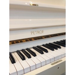 Piano Droit PETROF 118 P1 Blanc brillant