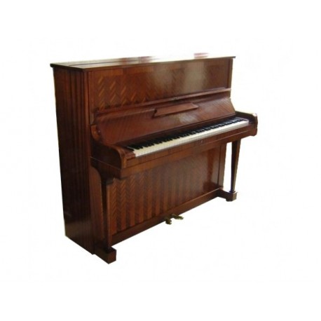 Piano Droit GAVEAU E 125 cm Acajou frisé à chevron